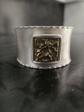 Rustic Cuff Mixed Metal Cuff